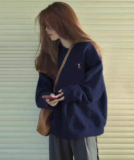 마 후아 면 순면 얼굴 비 시장 전체 폴리 에스터 모방 면 재료 라운드 넥 후드티 얇은 스타일 털이 있는 루즈핏 없음 모자