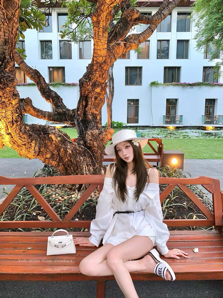 yoli 장 宥 이익 3 23 늦게 20 점 신제품 제한된 시간 할인 천 Rees 미학 화이트 셔츠