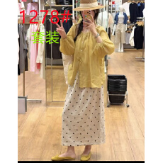 批发夏新款韩系两面穿温柔风百搭<b class='q'>衬衫</b>上衣+半裙