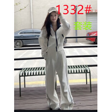 批发大码<b class='q'>女装</b>秋季<b class='q'>运动</b>卫衣外套阔腿裤巨好看的穿搭一整套胖mm休闲套装