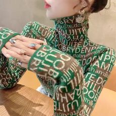 批发<b class='q'>高领</b>毛衣秋冬女款2025新款冬季修身上衣堆堆领<b class='q'>打底衫</b>内搭洋气女装