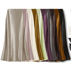 批发实拍醋酸缎面<b class='q'>包臀</b><b class='q'>半身</b>裙女春夏垂坠感显瘦修身高腰A字裙鱼尾<b class='q'>长裙</b>