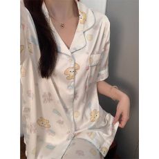 批发ins风美少女甜美动漫<b class='q'>厨师</b>饼饼睡衣女夏季新款短袖短裤家居<b class='q'>服</b>套装