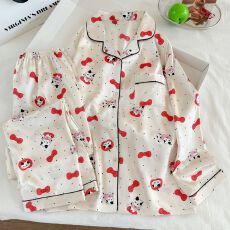 批发春秋季睡衣女直播款长袖家居服丝绸冰丝休闲仿<b class='q'>真丝</b>套装