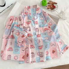 批发春秋季睡衣女直播款长袖家居服丝绸冰丝休闲仿<b class='q'>真丝</b>套装