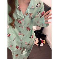 批发<b class='q'>睡衣</b>女春夏季新款云朵棉<b class='q'>卡通</b>开衫可爱少女家居服套装可外穿