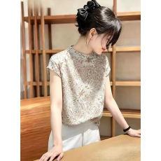 批发时尚简约舒适百搭温柔休闲设计欧货2026年夏季新款上衣女