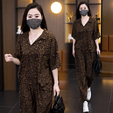 批发2026新款时尚显瘦短袖上衣裤子百搭宽松潮流<b class='q'>哈伦裤</b>两件套气质女装