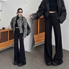 批发<b class='q'>孕妇裤</b>子显瘦喇叭裤新款秋春秋季外穿显瘦黑色喇叭长裤女夏装