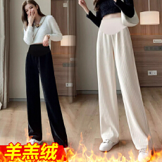 批发孕妇<b class='q'>打底裤</b>冬季加绒加厚保暖棉裤冬天羊羔绒<b class='q'>宝宝</b>绒孕妇裤子外穿