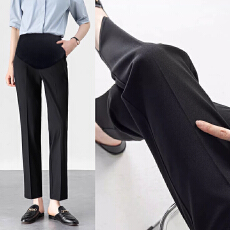 批发孕妇西装裤秋冬加绒休闲外穿西裤小个子职业装直筒裤秋冬款孕妇装