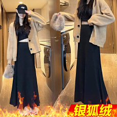 批发孕妇针织无托腹半身裙子女<b class='q'>夏</b>春秋季小个子孕期灰色显瘦直筒包臀裙