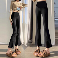 批发<b class='q'>孕妇</b><b class='q'>西装</b>休闲裤女新款秋冬高腰显瘦微喇拖地开叉<b class='q'>修身</b>长裤加绒款