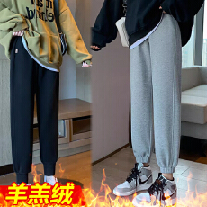 批发孕妇打底裤秋冬季羊羔绒加绒加厚保暖棉裤绝美外穿休闲运动束脚裤