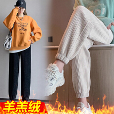 批发孕妇羊羔绒打底裤加绒加厚冬季保暖托腹裤子加长冬款外穿棉裤冬装