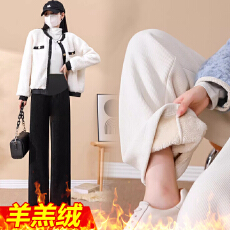 批发孕妇裤子春秋款外穿秋冬装大码托腹休闲阔腿裤新款秋冬打底直筒裤