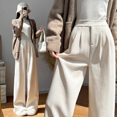 批发孕妇<b class='q'>裤</b>子<b class='q'>阔腿裤</b>女春秋高腰垂感休闲直筒阔腿<b class='q'>裤</b><b class='q'>常规</b>雪尼尔长<b class='q'>裤</b>