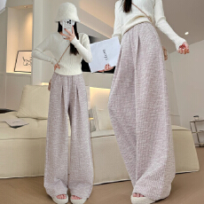 批发小香风孕妇<b class='q'>裤</b>子<b class='q'>阔腿裤</b>女春秋宽松慵懒垂感直筒休闲无托腹<b class='q'>裤</b>子夏装