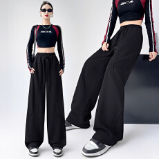 批发<b class='q'>孕妇</b><b class='q'>直筒</b>运动阔腿裤女春秋新款高腰显瘦宽松直筒垂感<b class='q'>休闲</b>卫裤