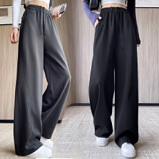 孕妇裤子春秋季外穿阔腿常规香蕉裤无托腹高个子直筒裤春秋款