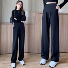 批发孕妇裤子4XL<b class='q'>打底裤</b><b class='q'>春秋</b>新款常规秋季棉裤孕妇阔腿裤子秋装