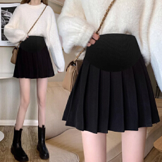 批发孕妇半身裙<b class='q'>春</b>秋款短裙A字托腹裤子小个子百搭裙高腰洋气外穿裙子