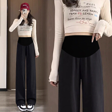 批发孕妇裤子4XL<b class='q'>打底</b>裤春秋新款常规秋季棉裤孕妇阔腿裤子秋装