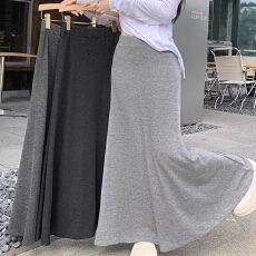 批发孕妇针织无托腹半身裙子女夏<b class='q'>春</b>秋季小个子孕期灰色显瘦直筒包臀裙