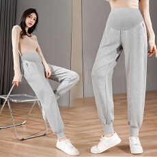 批发孕妇裤子春秋季外穿常规新款春秋托腹<b class='q'>打底裤</b>秋装大码运动裤休闲裤