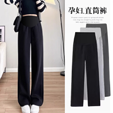 孕妇裤子4XL打底裤春秋新款常规秋季棉裤孕妇阔腿裤子秋装