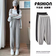 批发孕妇<b class='q'>裤</b>子常规运动裤春秋季新款宽松束脚棉裤休闲显瘦卫裤秋<b class='q'>装</b>