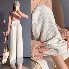 批发孕妇裤子春秋款外穿<b class='q'>秋装</b><b class='q'>大码</b>托腹阔腿裤春秋新款春秋打底直筒裤