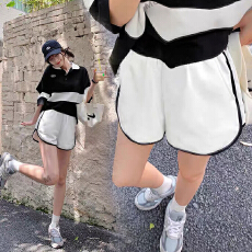 批发孕妇短裤夏季薄款外穿低腰阔腿休闲裤宽松打底外穿纯棉运动裤