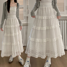 孕妇无托腹长裙新休闲风夏季新A字时尚半身裙中长款伞裙百褶裙