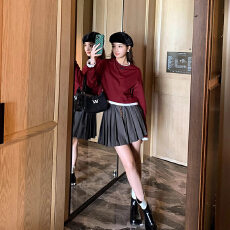 批发孕妇半身裙夏季A字裙子外穿春<b class='q'>秋</b>款短裙百褶裙裤小个子孕妇装夏装