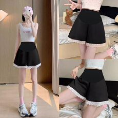 批发孕妇运动休闲短<b class='q'>裤</b>女夏芭蕾风穿搭热<b class='q'>裤</b>显瘦高腰托腹宽松阔腿短<b class='q'>裤</b>