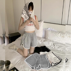 孕妇短裤夏季外穿时尚薄款低腰三分宽松空气层运动打底裤夏装裤子