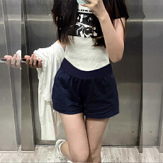 孕妇薄款短裤太空棉夏季休闲裤子宽松阔腿裤孕妇裤时尚打底裤