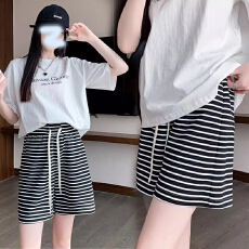 批发孕妇短裤<b class='q'>夏季</b>简约<b class='q'>孕妇裤</b>子条纹休闲宽松型阔腿裤孕妇装<b class='q'>夏季</b>潮装