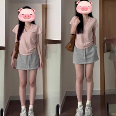 批发时尚甜辣孕妇抽绳短裙女夏<b class='q'>春</b>季小个子百搭灰色包臀A字托腹半身裙
