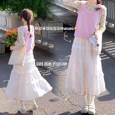 批发孕妇无托腹长裙新休闲风<b class='q'>夏</b>季新A字时尚半身裙中长款伞裙百褶裙