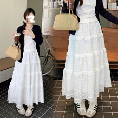 批发孕妇无托腹长裙新休闲风<b class='q'>夏</b>季新A字时尚半身裙中长款伞裙百褶裙