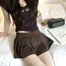 批发孕妇纯棉托腹裙薄a字防走光短裙<b class='q'>夏</b>季网球短裙女装半身裙产后可穿