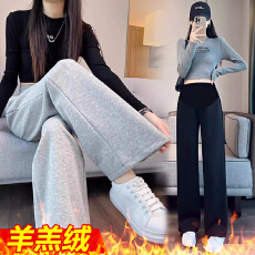 批发孕妇裤子4XL<b class='q'>打底裤</b>春秋新款常规秋季棉裤孕妇阔腿裤子秋装