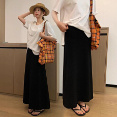 批发孕妇针织无托腹半身裙子女夏<b class='q'>春</b>秋季小个子孕期灰色显瘦直筒包臀裙
