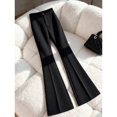 批发黑色裤子<b class='q'>女</b>2026新款春季版型超好看高级感显瘦气质<b class='q'>西装</b>微喇阔腿<b class='q'>裤</b>