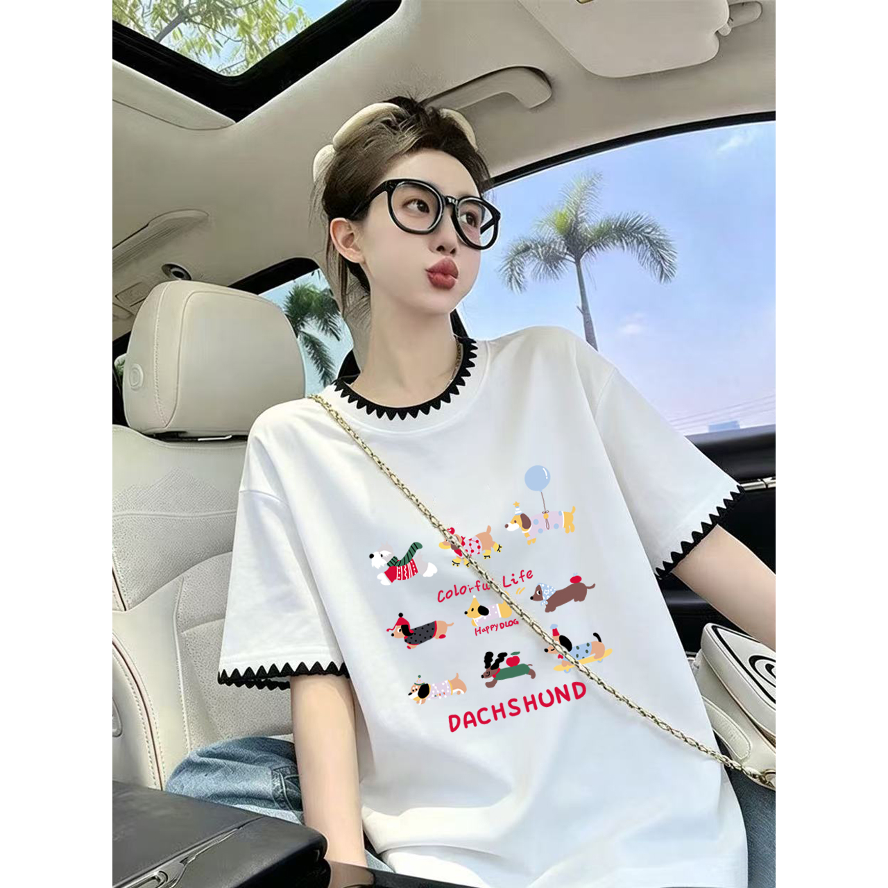 순면 210 그램 특별 빅 사이즈 300 근 고유 한 Chic 슈퍼 잘 생긴 아름다운 자수 반팔 티셔츠 여성