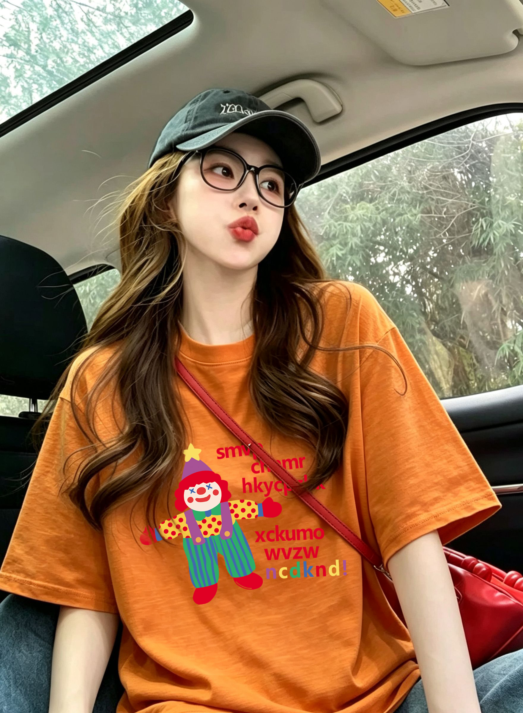 原版质量特大码300斤独特宽肩漂亮爆款印花短袖t恤女   服裝批發女裝批發服飾貨源
