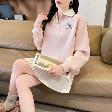 批发实拍索罗娜复合牛奶丝春秋薄<b class='q'>长袖</b>卫衣女<b class='q'>韩版</b>宽松设计感上衣