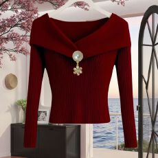 批发新款韩系德绒螺纹上衣女士修身秋冬洋气百搭舒适内搭打底上衣<b class='q'>显瘦</b>
